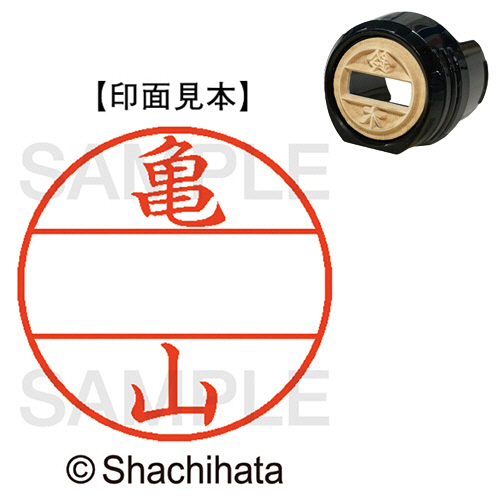 ﾃﾞｰﾀｰﾈｰﾑEX12号 ﾏｽﾀｰ部(印面) 既製 亀山 1個画像