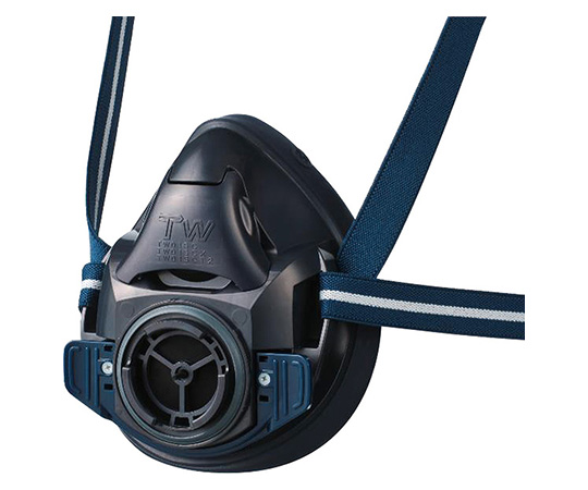 防じん・防毒両検定マスク/半面形/　Sサイズ/烏羽色（ブラック）画像