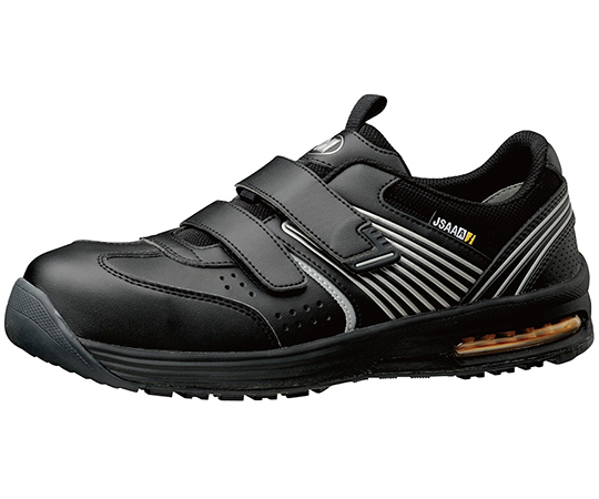 JSAA A種認定 先芯入りスニーカー エアクッション IA-805 静電 ブラック 23.0ｃｍ画像