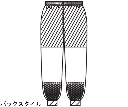 メンズスラックス　白　LL 軽やかな素材感が伝わる、平置きされた白いスラックス