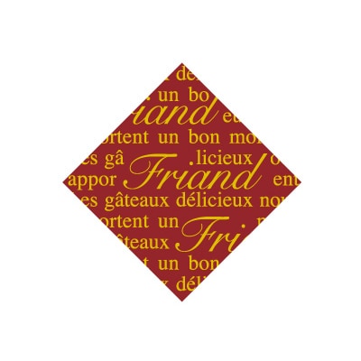 ５７０２８ケーキピック　フリアン－３　（赤金）画像