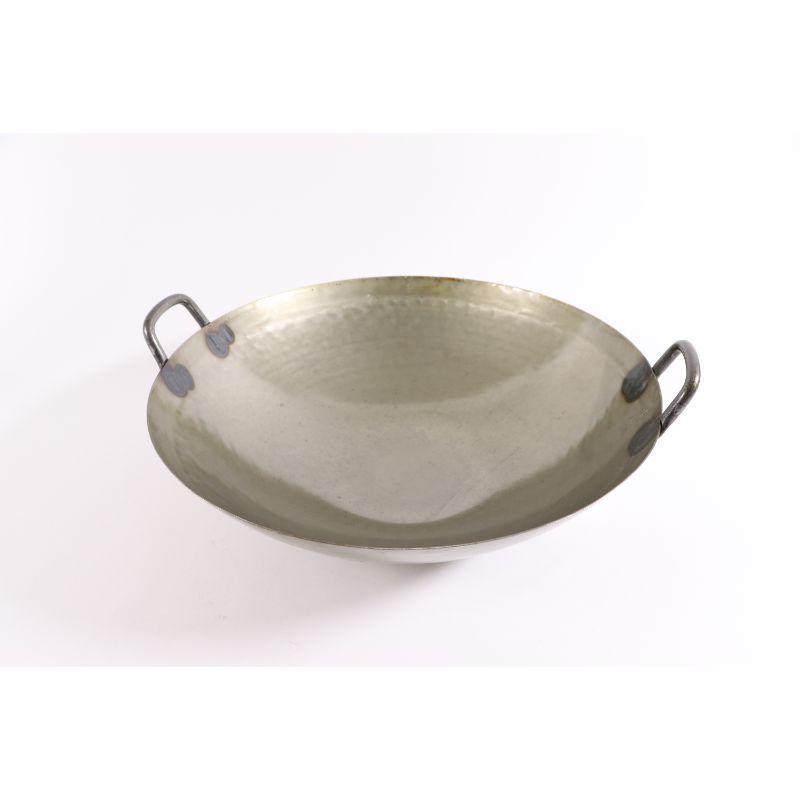 鉄打出広東鍋(取手溶接)42cm　山田工業所画像