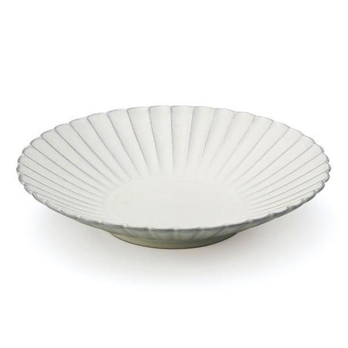 プレート 23cm 輪花皿 花皿 花シリーズ 洋食器 陶器 ぎんはく画像