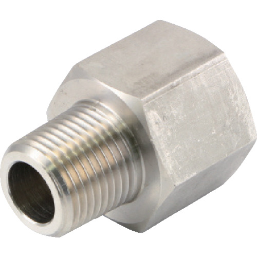 ｽﾃﾝﾚｽ製 変換内外ｿｹｯﾄ 外UNF1/4-28×内PT1/8 1個画像