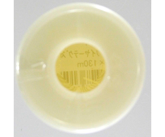ボビンワイヤーテグス　長さ130m 巻かれたテグスが透明な容器に収められた様子