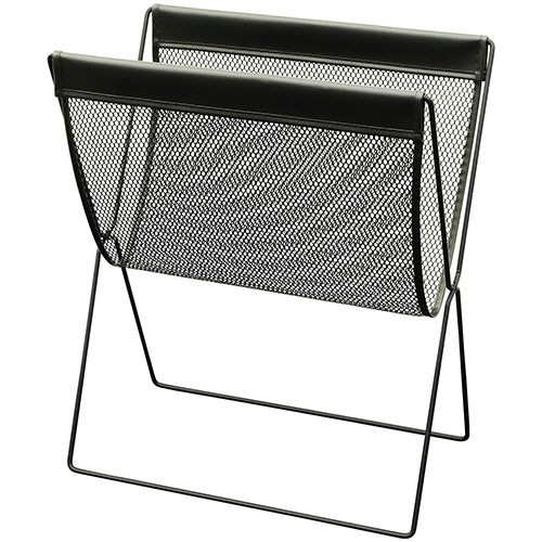 ｻｲﾄﾞﾜｺﾞﾝ ﾒｯｼｭ×合皮 L ﾌﾞﾗｯｸ 1個画像