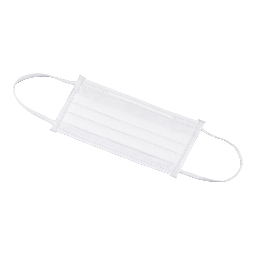 サージカルプリーツマスク（4層構造）ふつうサイズ 白 50枚入画像