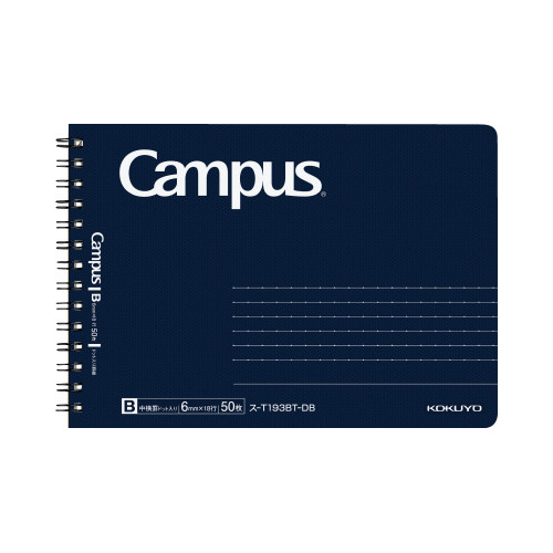 キャンパスツインリングドットＢ５０枚ハーフ紺１０冊