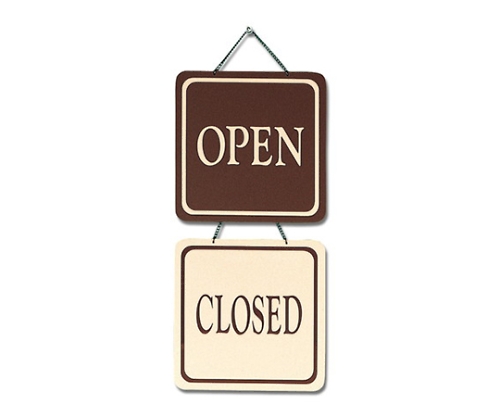 OPEN-CLOSED 200×200 ブラウン画像