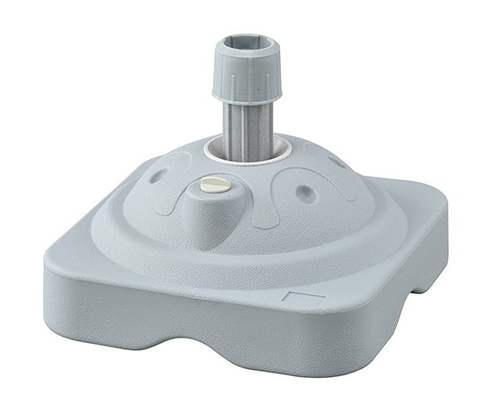 のぼり旗用スタンド（注水タイプ）　グレー　ノボリ用ポール台TK-GL　満水時10kg　ポリエチレン製