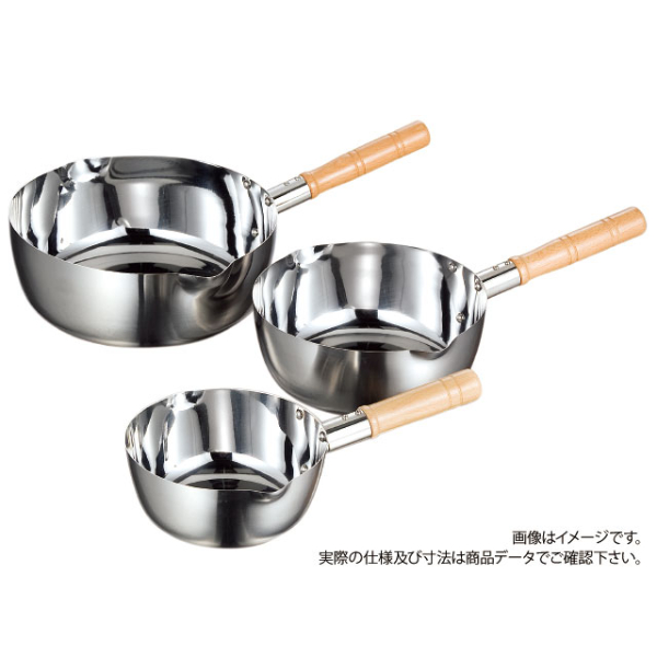 AG21-0　電磁雪平鍋　ミラー仕上　24cm　赤川器物製作所画像