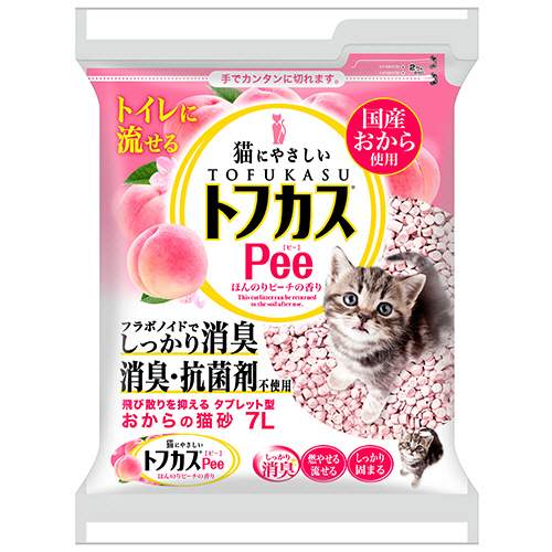 おからの猫砂 ﾄﾌｶｽPee 7L 1ﾊﾟｯｸ画像