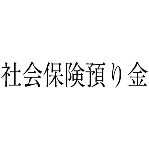 勘定科目印 214 社会保険預り金 1個画像