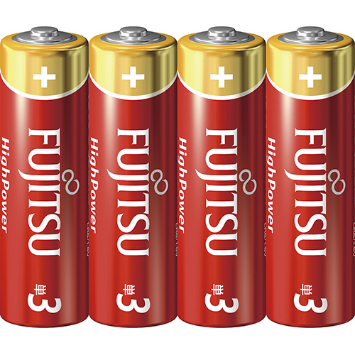 富士通 ｱﾙｶﾘ乾電池 ﾊｲﾊﾟﾜｰﾀｲﾌﾟ 単3形 1ｾｯﾄ(40本:4本×10ﾊﾟｯｸ)画像
