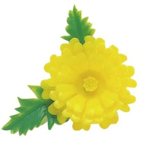 飾り A-61 造花 ミニ菊 黄 島田昌 [ケース販売]画像