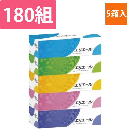 エリエール　ティシュー　180組(5箱入)画像