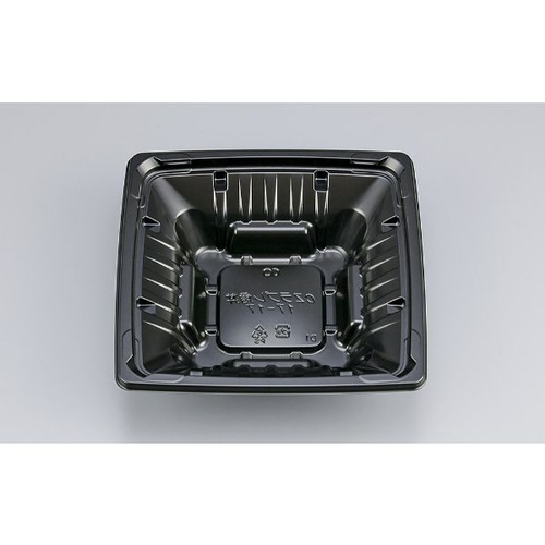 シーピー化成 どんぶり容器 CZラプレ角丼17-17 BS黒 本体画像