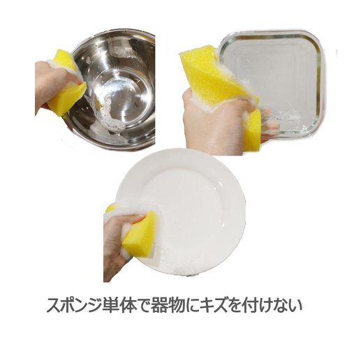 衛生資材 キクロンプロ U-531 マイスポンジ＋ 小 G キクロン [ケース販売] パッケージが横向きに置かれ、エッジが明瞭な状態