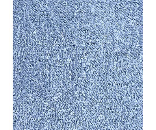 バスタオル スタイルカラー2 BLUE 60×120cm 1セット（10枚入） 青い無地のタオルが10枚きれいに折り重ねられている様子