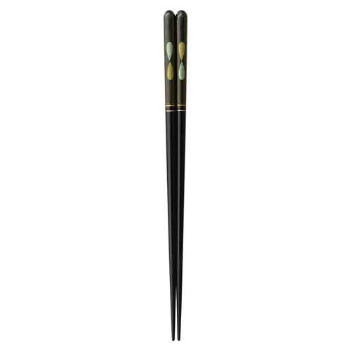 箸 23cm 月のしずく食洗機対応 木製 黒画像