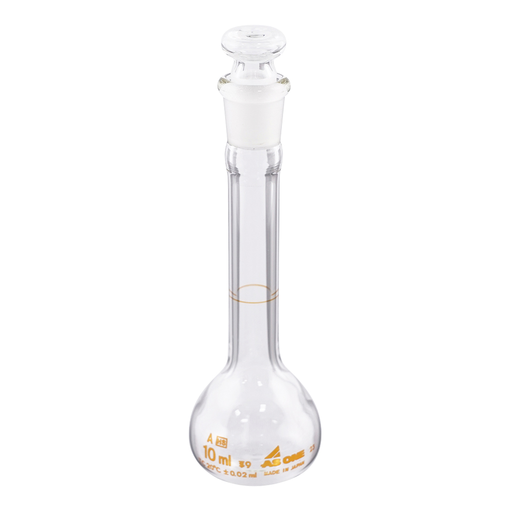 高精度メスフラスコ　白　10mL画像
