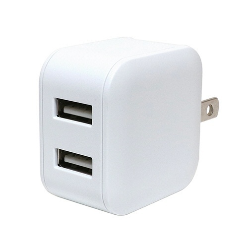 ﾐﾖｼ USB-ACｱﾀﾞﾌﾟﾀ 2.4A 自動出力制御機能付 ﾎﾜｲﾄ 1個画像