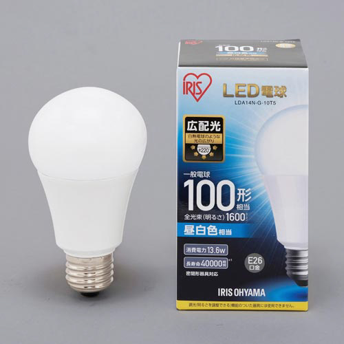 ＬＥＤ一般形電球　Ｅ２６　広配光１００Ｗ形　昼白色画像