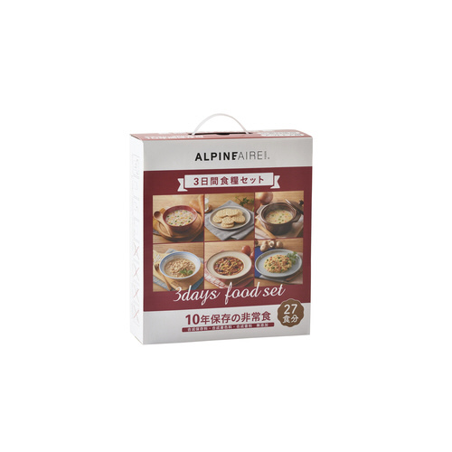 アルパインエア（３日間食糧セット・９缶入り）