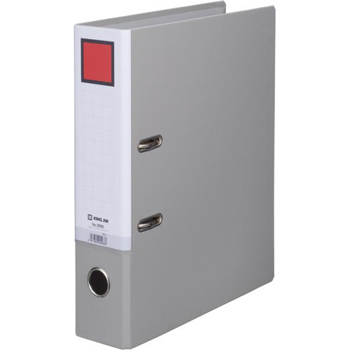 レバー式アーチファイル　Ａ４縦　背幅７３ｍｍ　灰画像