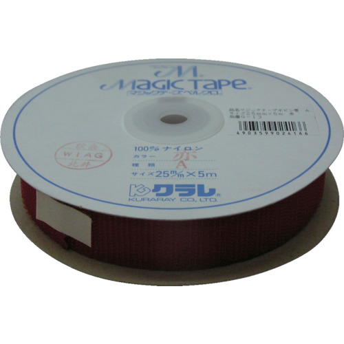 面ﾌｧｽﾅｰ ﾎﾞﾋﾞﾝ巻A 25mm×5m ﾚｯﾄﾞ 1巻画像