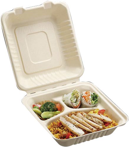 ＢＢランチ２００－２２０－３竹バガス容器５０枚画像