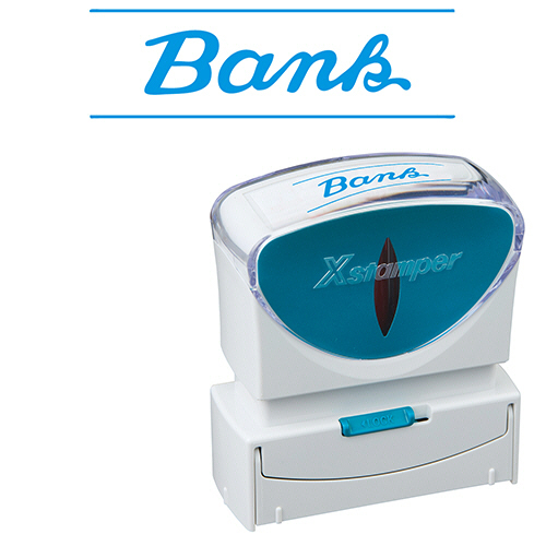 Xｽﾀﾝﾊﾟｰ ﾋﾞｼﾞﾈｽ用ｷｬｯﾌﾟﾚｽ B型 (Bank) ﾖｺ 藍色 1個画像