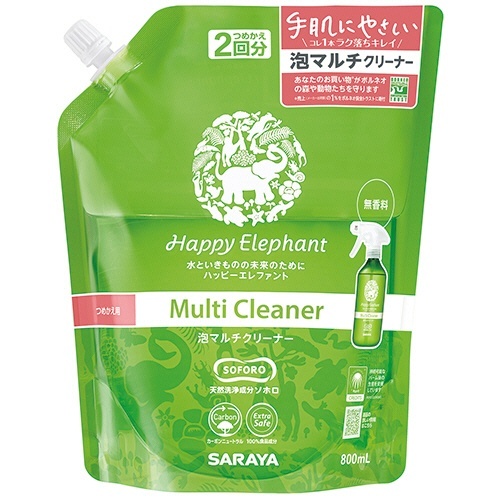 ハッピーエレファント 泡マルチクリーナー つめかえ用 800mL 1個画像