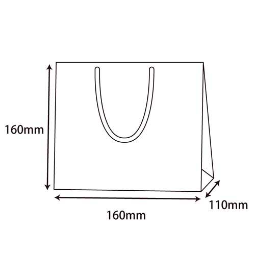 使いやすい無地タイプで、ブラウンの手提げ紙袋