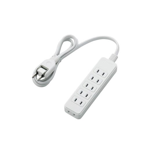 スイングプラグタップ　６個口　１ｍ　ホワイト画像