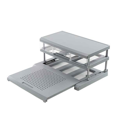 パソコンラック 卓上 約 幅49×奥行33×高さ22cm ノートパソコン用