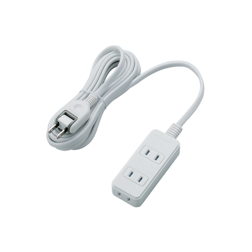 ほこり防止付きシャッタータップ　３個口　ＷＨ　３ｍ