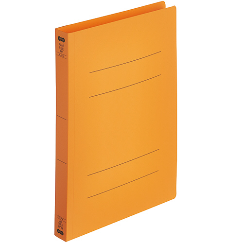 ﾌﾗｯﾄﾌｧｲﾙ厚とじ(PP) A4ﾀﾃ 250枚収容 背幅28mm ｵﾚﾝｼﾞ 1ﾊﾟｯｸ(5冊)画像