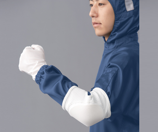 クリーンルーム用サポーター肘あて　白　M画像