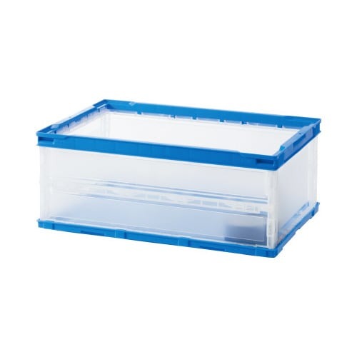 薄型軽量オリコン　３０Ｌ　フタなし　半透明　１０個画像