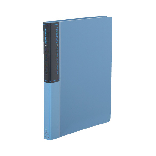 クリヤーブック　タフネス　ミドルリングＡ４　青Ｘ３画像