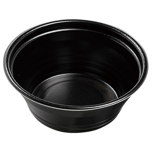 エフピコ 麺容器 DLV麺丼19(73)MFP 本体 黒W画像