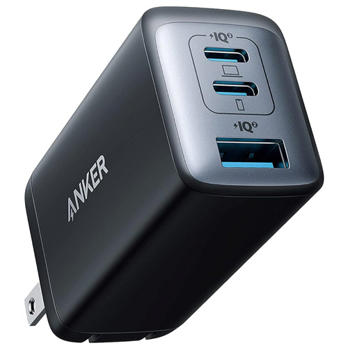 急速充電器 ANKER PowerPort III (65W 3ﾎﾟｰﾄ) Pod PD対応 ﾌﾞﾗｯｸ 1個