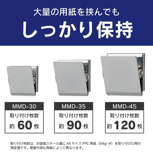 マグネットクリップ(S)×10 透明なパッケージに収められた複数のカラフルなクリップが整然と並んでいる様子
