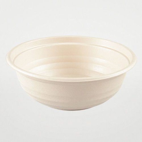 どんぶり容器 BBどんぶり D-2 ラミ(5枚入) パックスタイル 透明なパッケージに収められた5枚入りの容器が見える状態