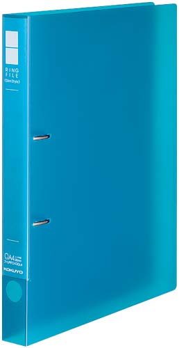 リングＦスリムＳ　透明淡青Ａ４縦背幅３３ｍｍ　５冊画像