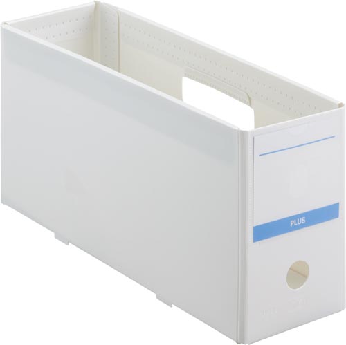 抗菌ＰＰボックスファイル　ハーフサイズ　ホワイト画像