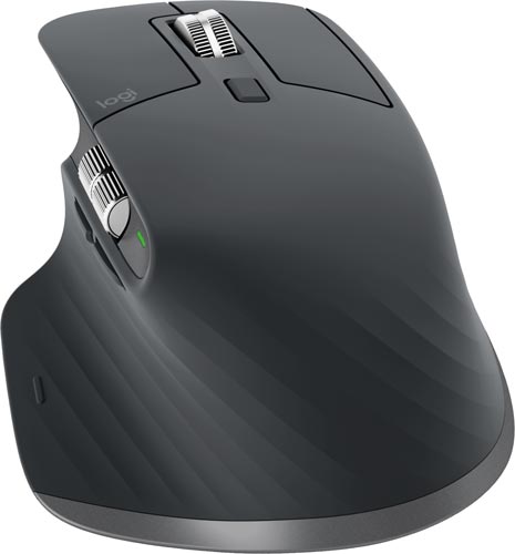 MX MASTER3 MX2200B グラファイト 高級感のある質感が際立つ斜め上からのアングル
