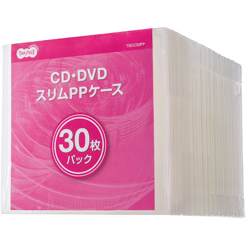 5mm厚CD･DVDｽﾘﾑPPｹｰｽ 1ｾｯﾄ(150枚:30枚×5ﾊﾟｯｸ)画像