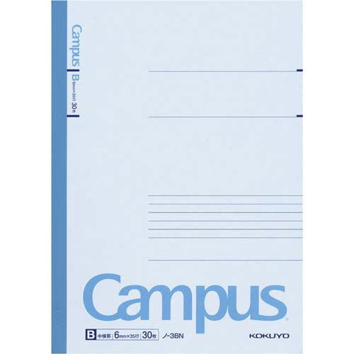 キャンパスノートセミＢ５　Ｂ罫６ｍｍ３０枚　６０冊画像